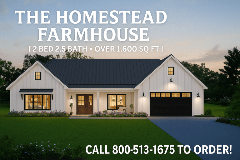 The Homestead Farmhouse Metal House Kit – Amish Built Cabins | Modular ...