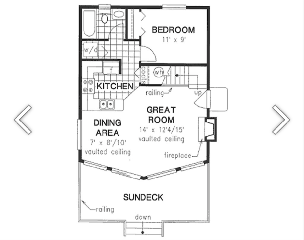 The Lofted Cottage (2 bed 1 bath)