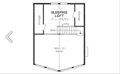 The Lofted Cottage (2 bed 1 bath)