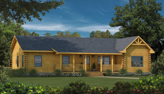 The Jacksonville Log Home Plan - Log Home Kit