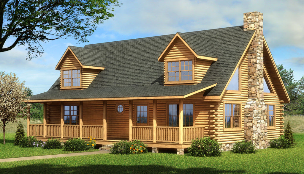 The Jaguar Log Home Plan - Log Home Kit