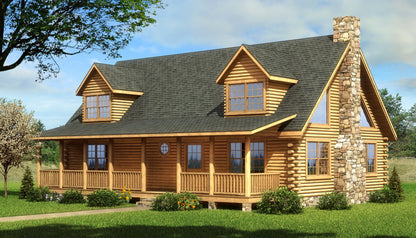 The Jaguar Log Home Plan - Log Home Kit