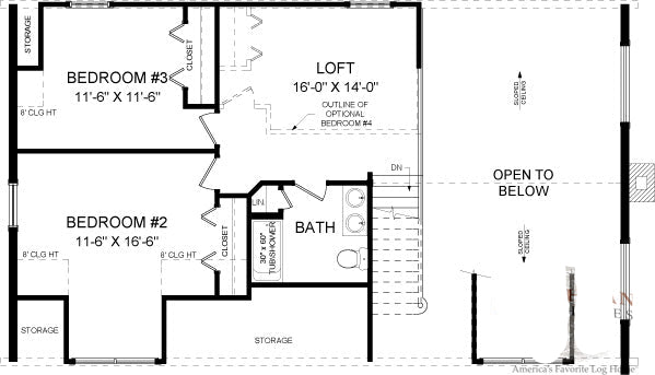 The Jaguar Log Home Plan - Log Home Kit