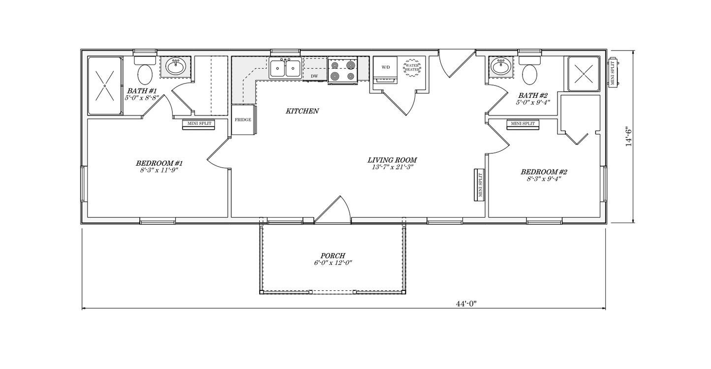 The Lake Como Cabin (2 bed 2 bath)