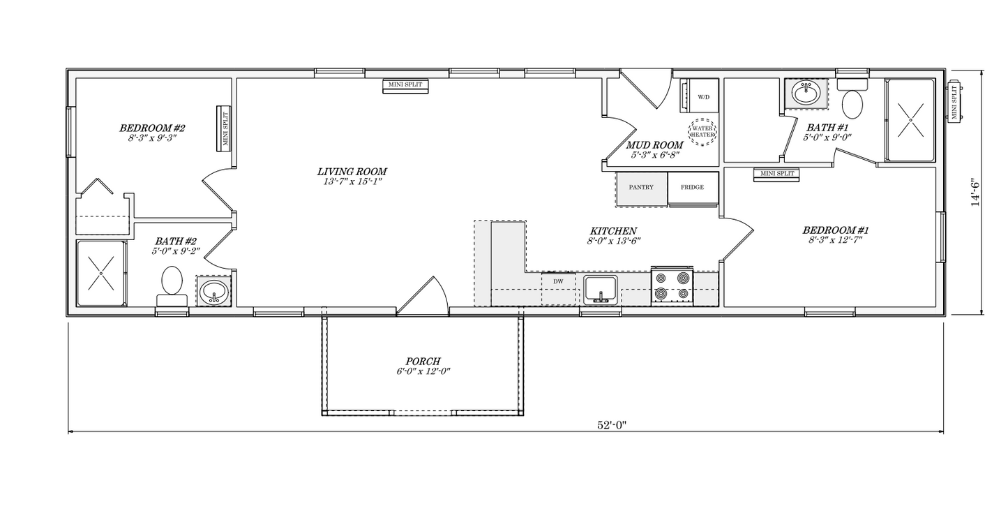 The Lake Michigan Cabin (2 bed 2 bath)