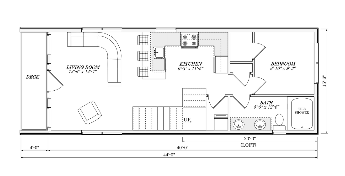 The Lake Louise Cabin (1 bed 1 bath plus loft)