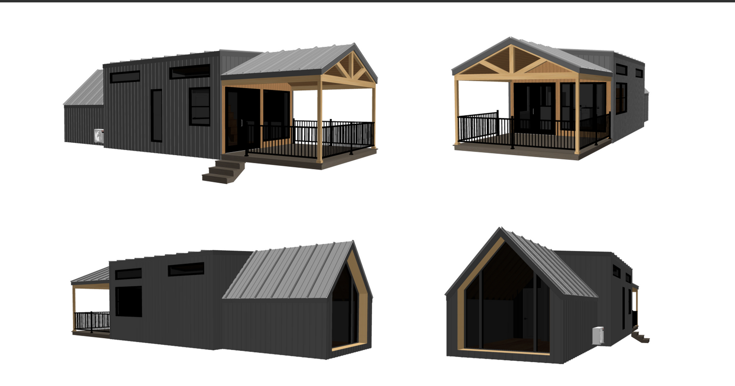 The LUXURY ASPEN A-Frame Tiny Home/ Park Model RV