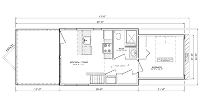 The LUXURY ASPEN A-Frame Tiny Home/ Park Model RV