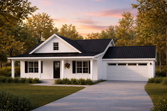 Timbercrest Garage Ranch Affordable House Kit