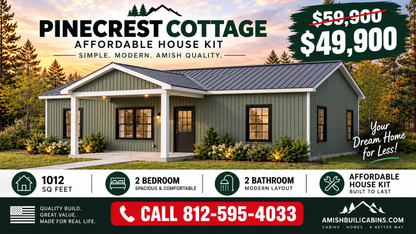 Pinecrest Cottage Affordable House Kit (2 bed 2 bath)