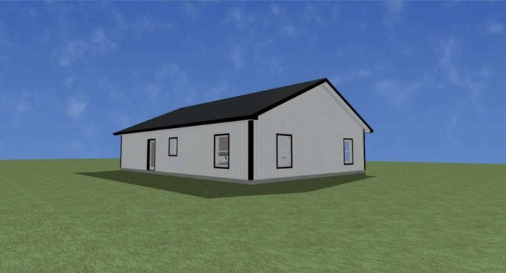 The Prairie Metal House Kit – Amish Built Cabins | Modular Cabins ...