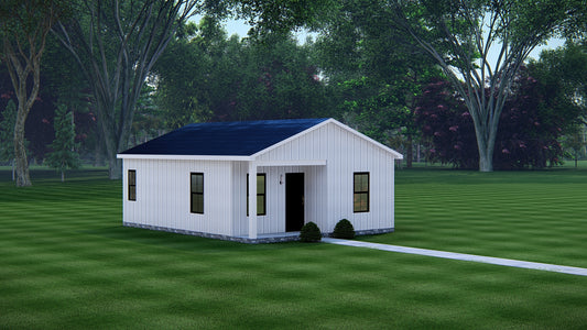 Blossom Hideaway Affordable Metal House Kit (2 bed 1 bath 721 sq feet)