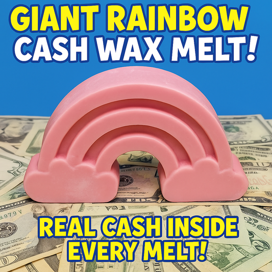 Giant Rainbow Shaped Cash Wax Melt