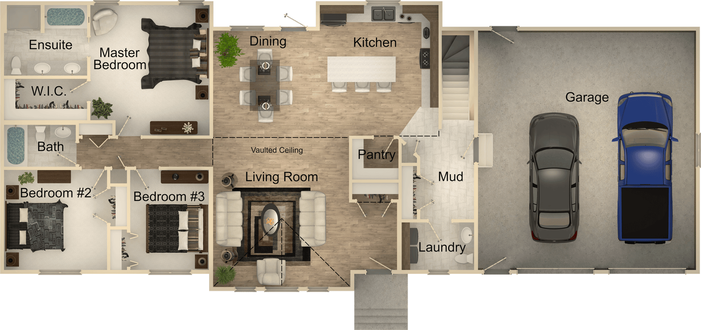 Ramblewood Lodge House Kit (3 bed 2.5 bath)