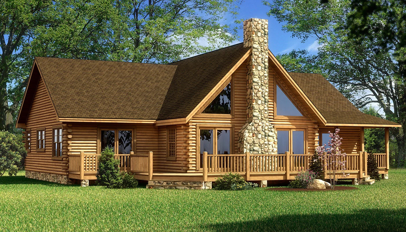 Red River Gorge Log Home Plan - Log Home Kit