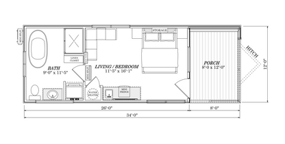 The Renegade Tiny Home/ Park Model RV