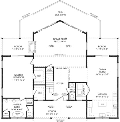 River City Log Home Plan - Log Home Kit