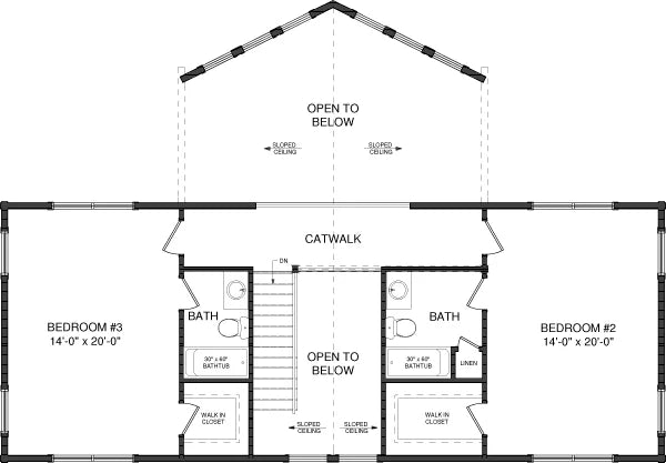 River City Log Home Plan - Log Home Kit