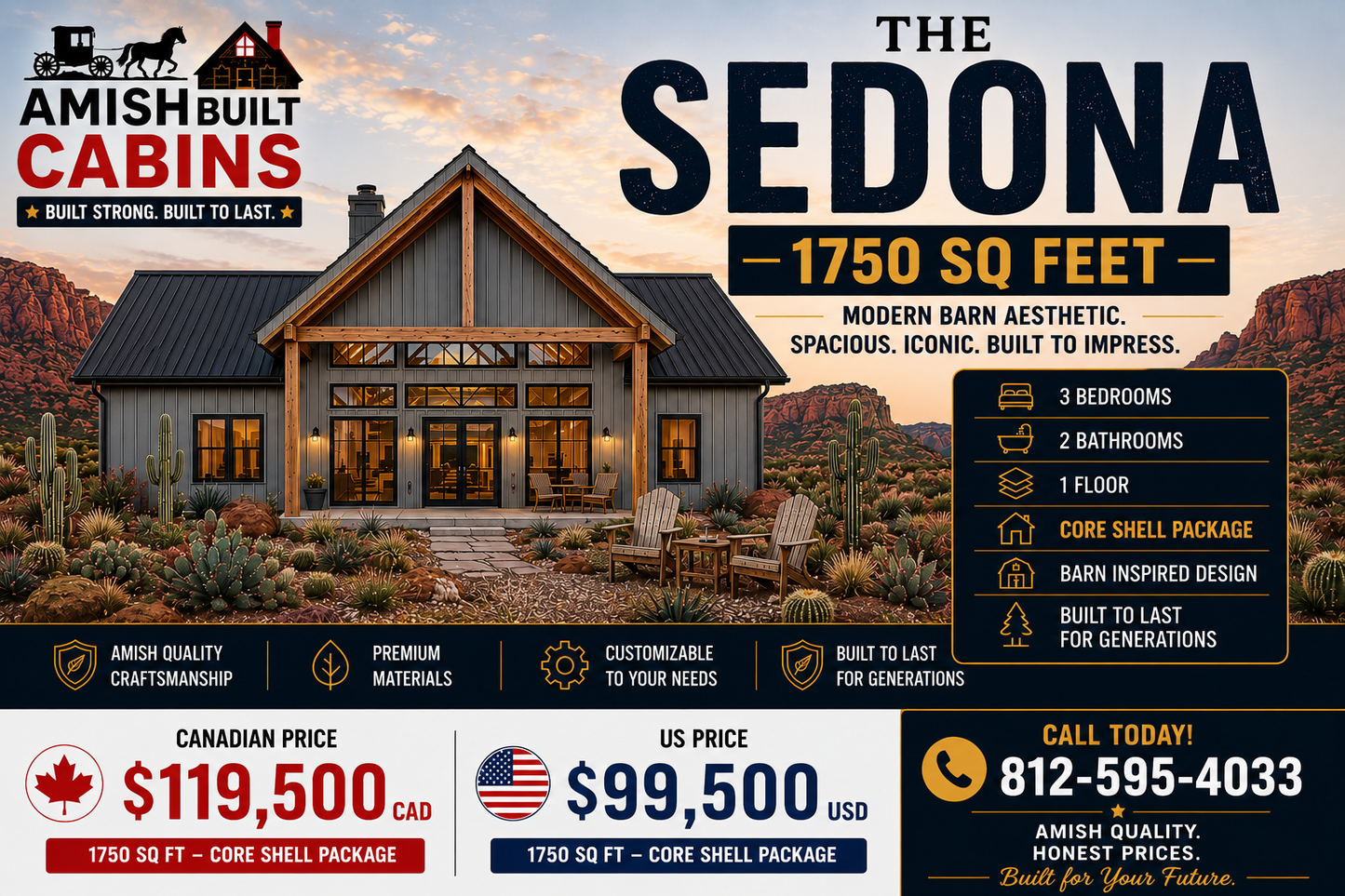 The Sedona Barndominium Kit