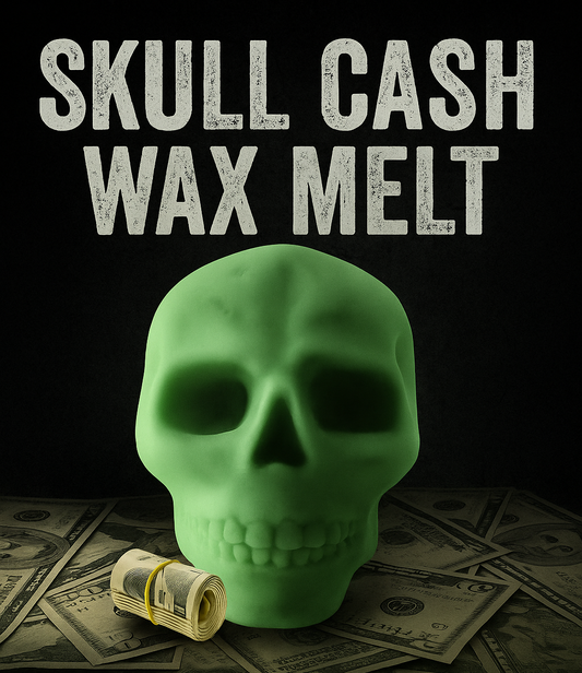 Giant Skull Shaped Cash Wax Melt