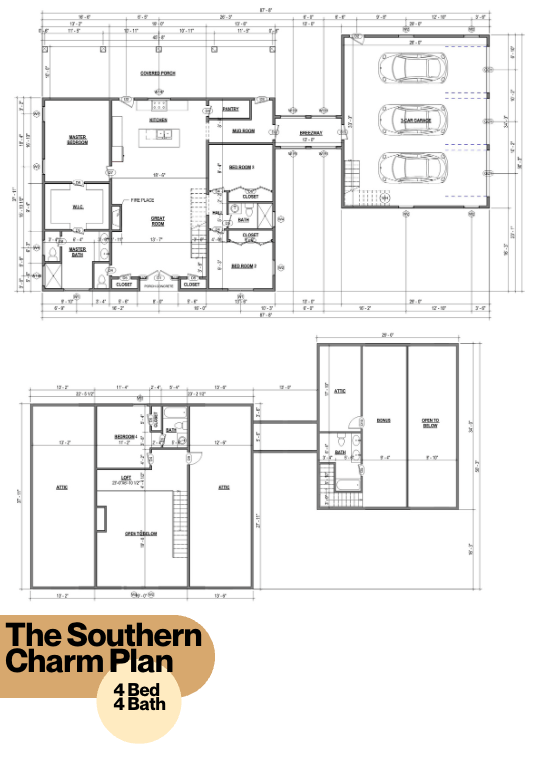 The Southern Charm Barndominium House Kit