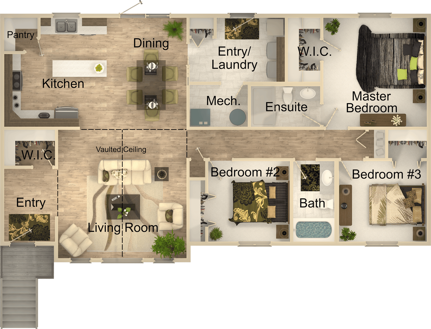 Fox Hollow Retreat House Kit (3 bed 2 bath)