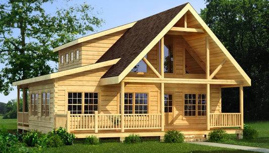 The Summer Haven Log Home Plan - Log Home Kit