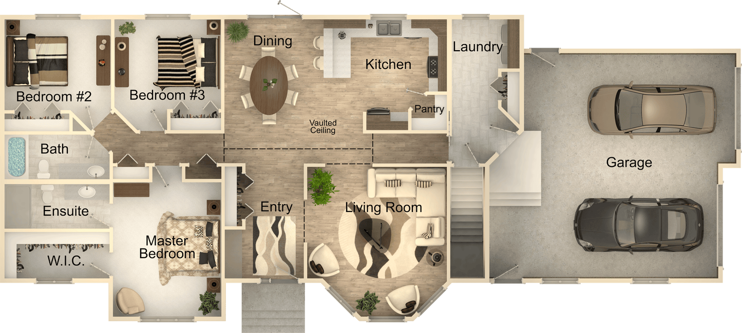 Summit View Retreat House Kit (3 bed 2 bath)