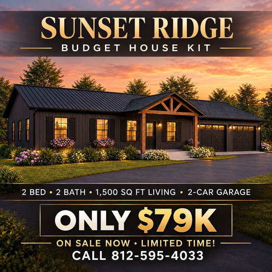 Sunset Ridge Garage Haven Affordable House Kit