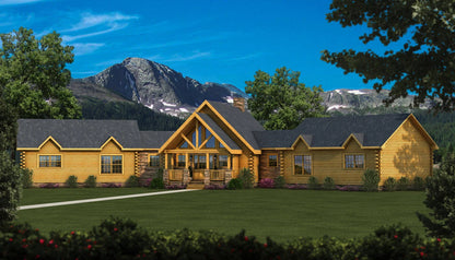 The Beluga Log Home Plan - Log Home Kit