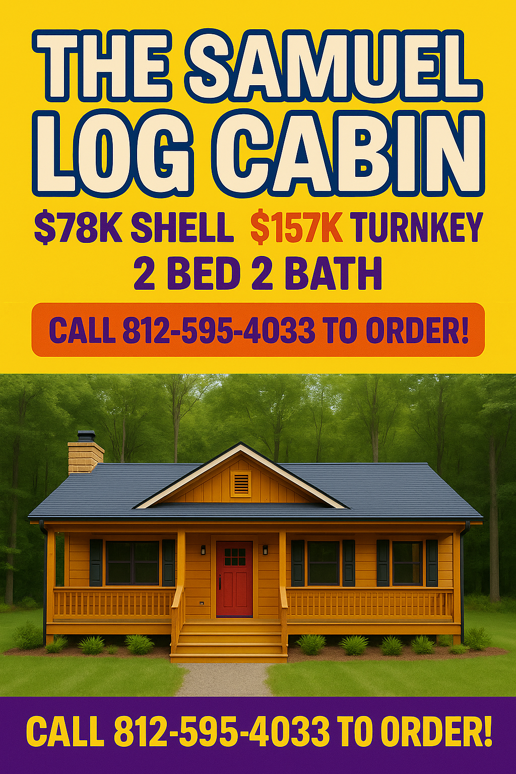 The Samuel Modular Cabin (7 sizes and price points to choose from!)