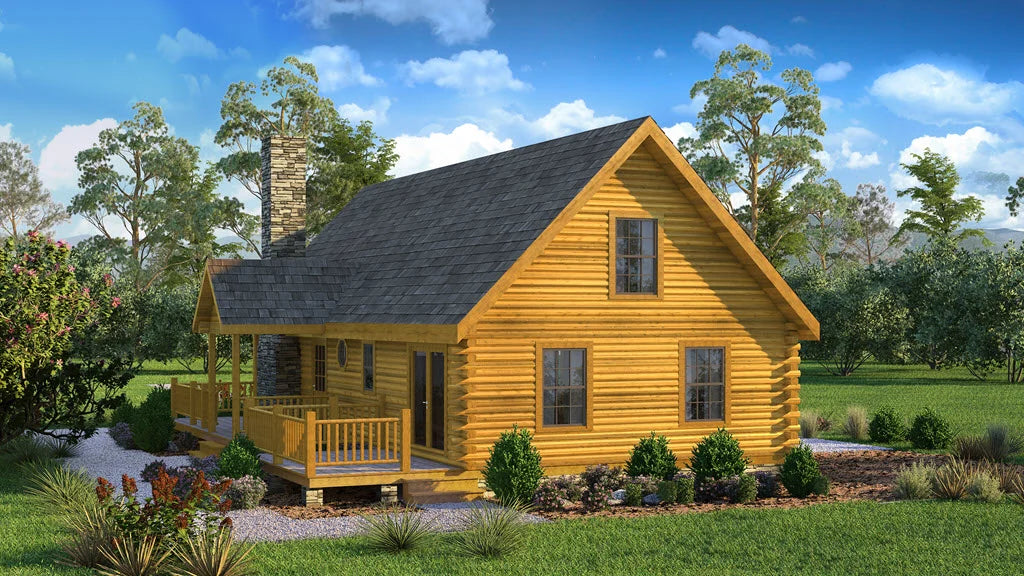 The Bronson Log Home Plan - Log Home Kit