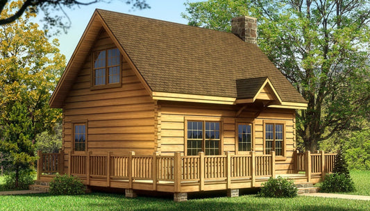 The Pinehurst Log Home Plan - Log Home Kit