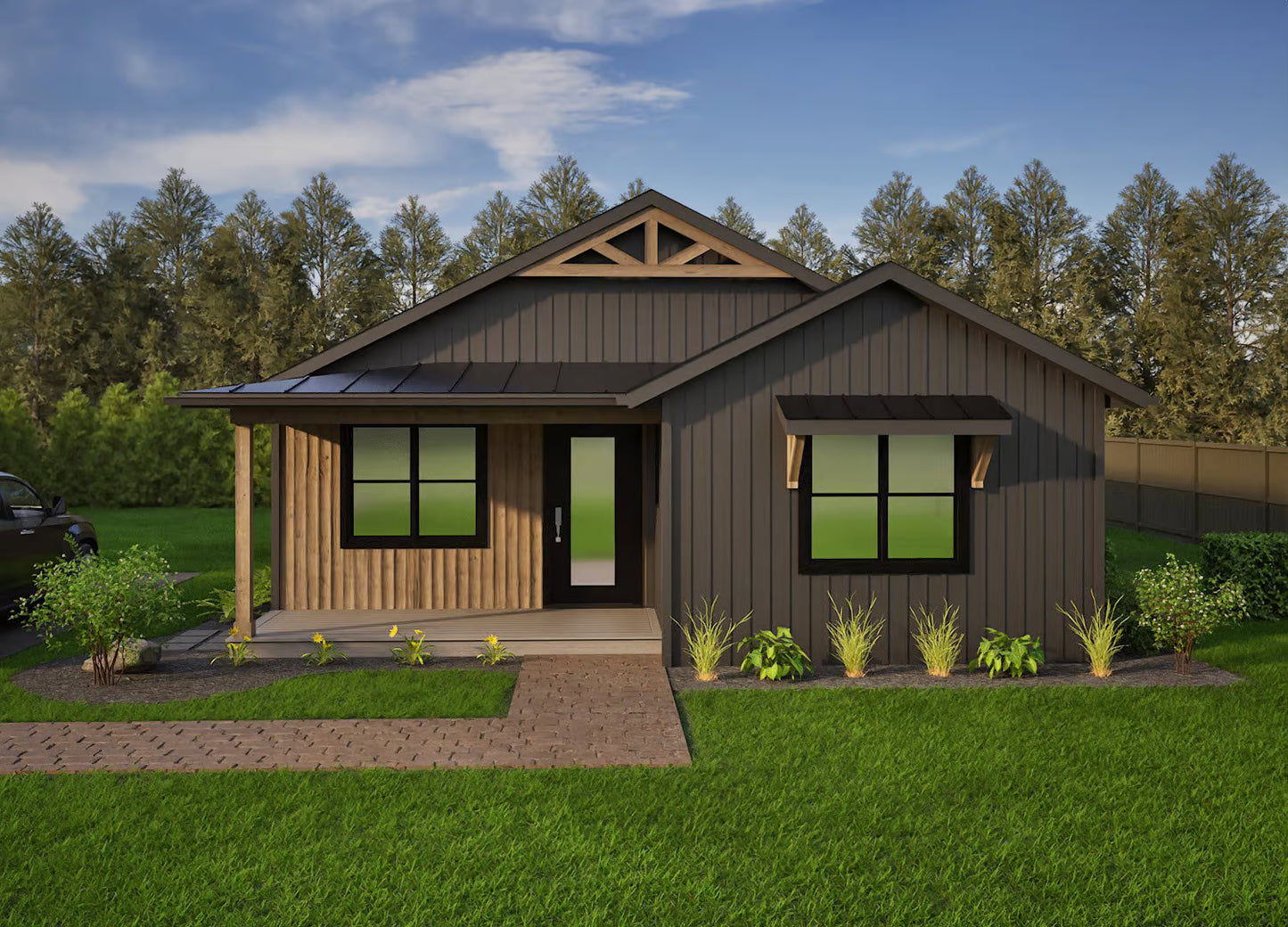 The Timber Charm Amish Built Modular Cabin ( 2 bed 2 bath )