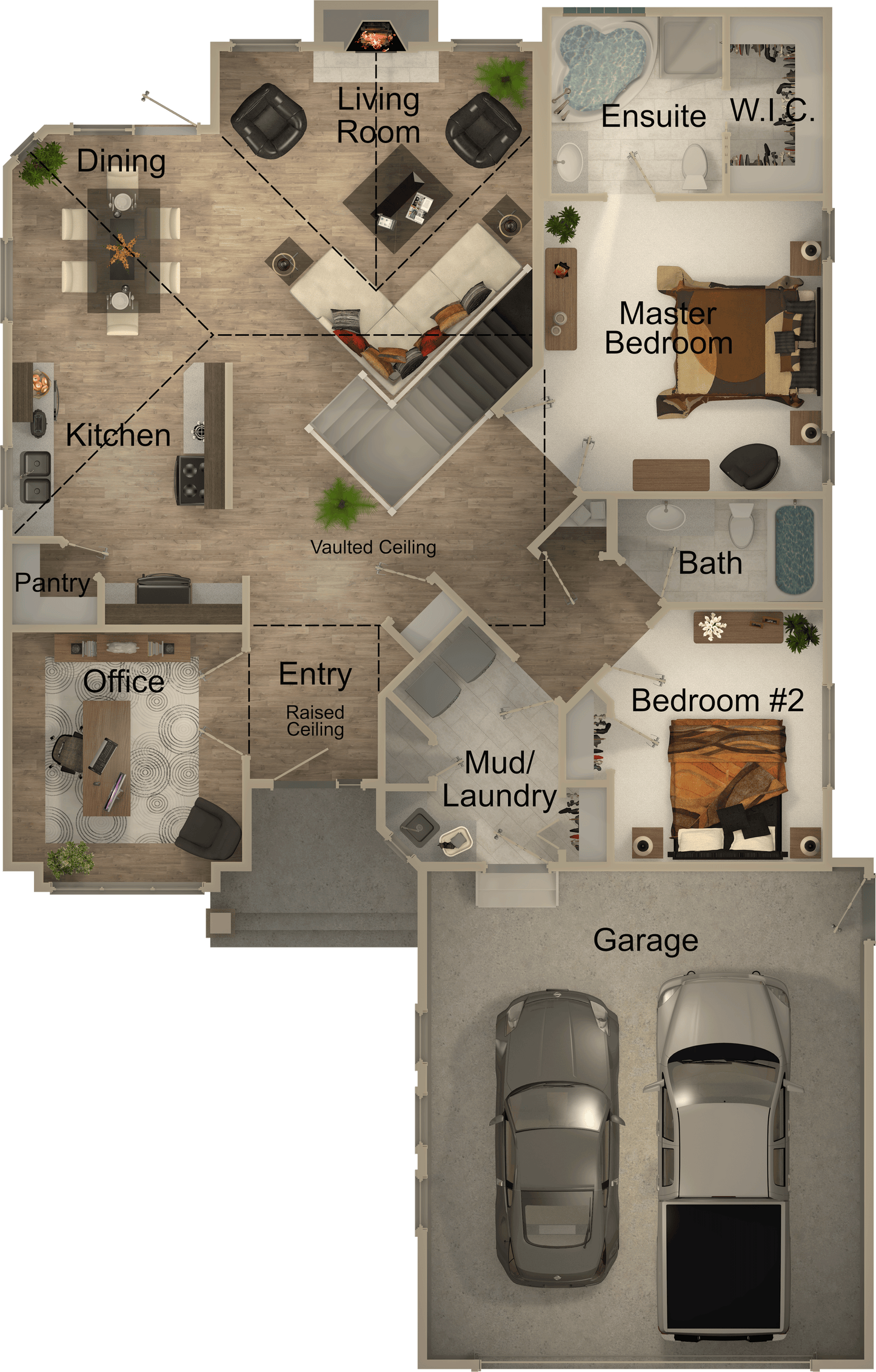 Timberline Retreat House Kit (2 bed 2 bath)