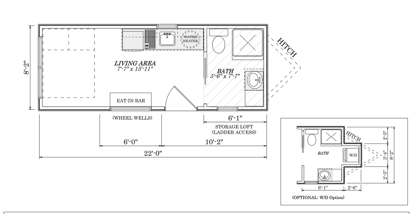 The Travis Tiny Home/ Park Model RV