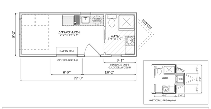 The Travis Tiny Home/ Park Model RV