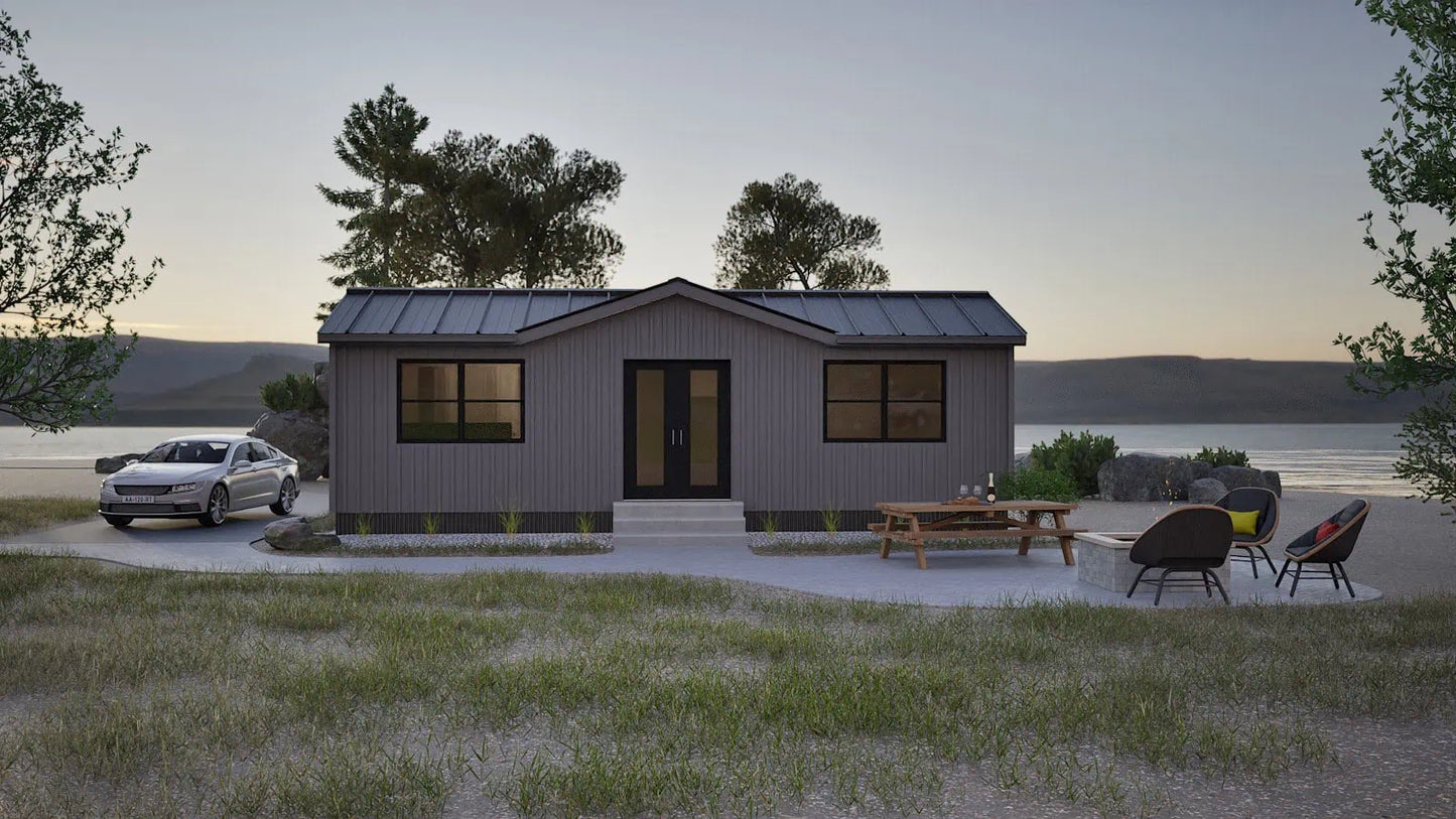 The Lake Victoria Amish Built Modular Cabin (1 bed 1 bath)