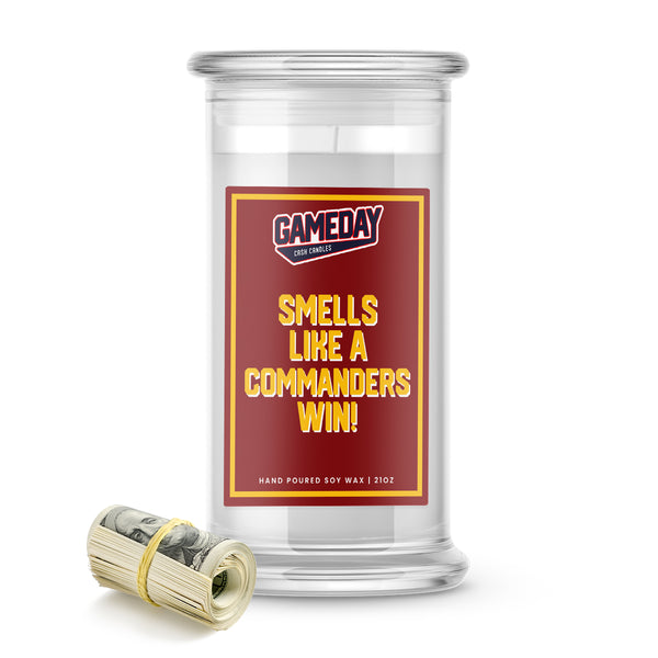 Washington Commanders Game Day Cash Candle – Amish Built Cabins ...