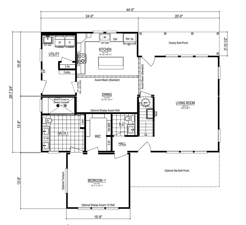 White Barn House Kit (OFFERED AS FULLY BUILT MODULAR TOO!)