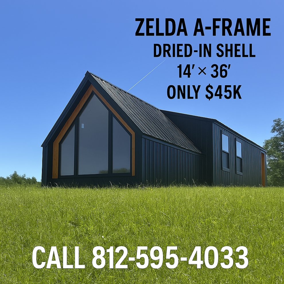 Zelda A-Frame Modular Cabin Shell – Amish Built Cabins